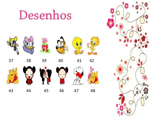 Adesivos de unhas - Desenhos