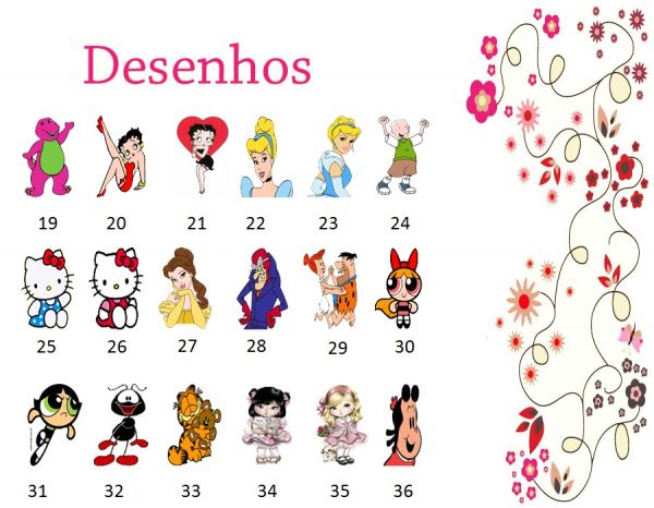 Adesivos de unhas - Desenhos